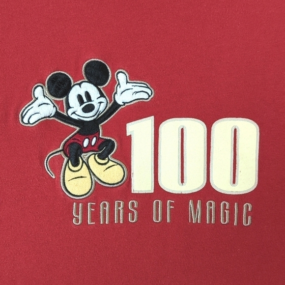 Walt Disney World Y2K Vintage 100 Years Of Magic Short Sleeve Crewneck T-shirt M - Picture 3 of 12
